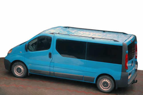 Рейлінги Чорні Довга, пластикові ніжки для Opel Vivaro 2001-2015 рр.