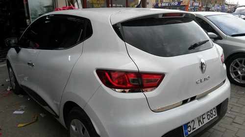 Кромка багажника (HB, нерж) для Renault Clio IV 2012-2019 рр.