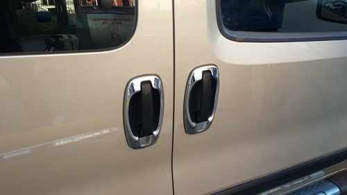 Хром окантовка дверних ручок Carmos для Fiat Fiorino/Qubo 2008-