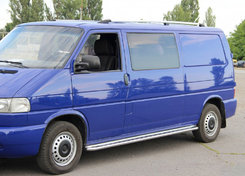 Рейлінги Хром Пластикові кінцевики для Ford Transit 2000-2014 рр.