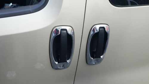 Хром окантовка дверних ручок Carmos для Fiat Fiorino/Qubo 2008-