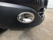 Хром накладки на передні протитуманні фари Nissan Qashqai 2010-2013 (пластик)