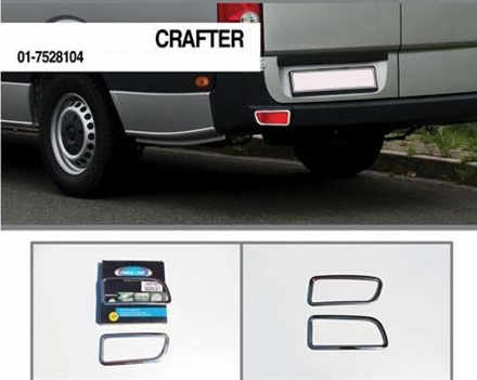 Накладки на рефлектори (2 шт) для Mercedes Mercedes Sprinter 2007-/VW Crafter 2006-