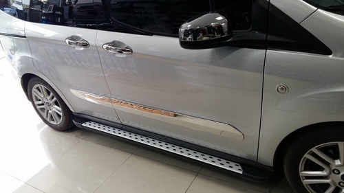 Молдинг дверей (4 шт, нерж) для Ford Courier 2014↗ мм.