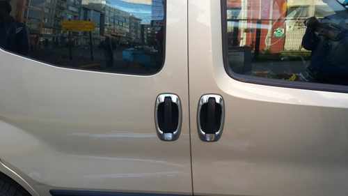 Хром окантовка дверних ручок Carmos для Fiat Fiorino/Qubo 2008-