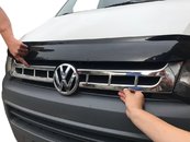 Хром накладки на верхню решітку (2шт.) для Т5 2010-2015 Carmos (Туреччина)