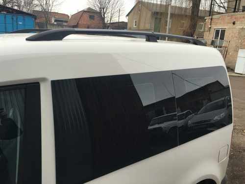 Рейлінги Чорні Максі, Пластикові ніжки для Volkswagen Caddy 2004-2010 рр.