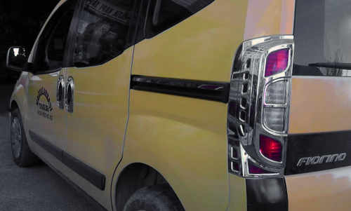 Хром накладки для Fiat Fiorino 2008+ накладки на стопи. пласт Carmos (Туреччина)