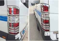 Хром накладки на стопи (пластик) для Mercedes Sprinter 2008-2016