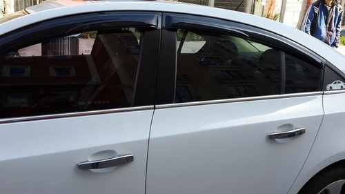 Хром накладки на нижні молдинги стекол (нерж.) 6 шт. Omsa для Cruze 2009+