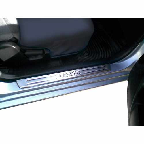 Хром накладки на дверні пороги Omsa Line для Mitsubishi Lancer 2004-2008