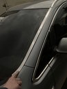 Окантовка вітрового скла (нерж) для Opel Astra J 2010↗ мм.