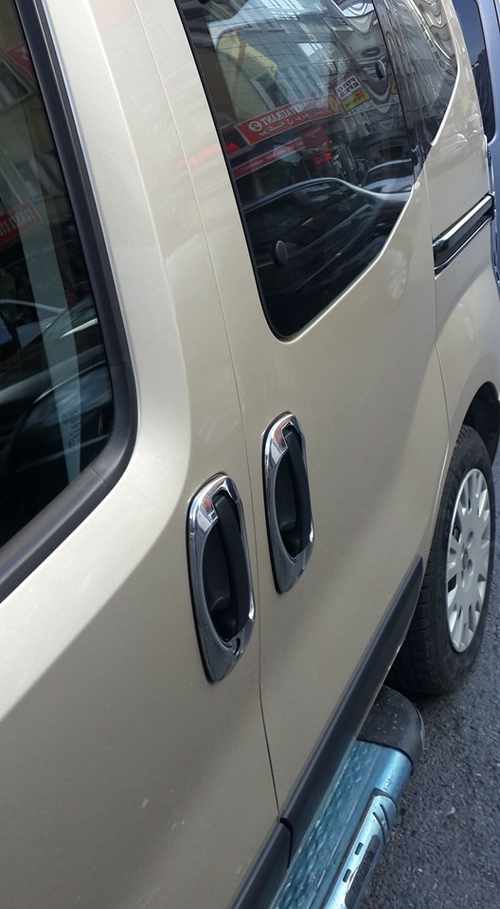 Хром окантовка дверних ручок Carmos для Fiat Fiorino/Qubo 2008-
