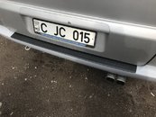 Накладка на задний бампер (ABS пластик) для Mercedes Vito 1999-2004 матова