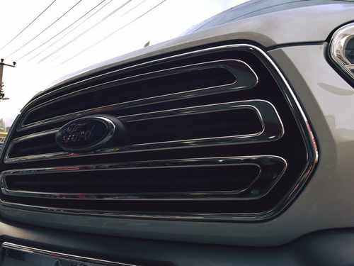Хром накладки для Ford Transit 14+ передня решітка нерж Carmos (Туреччина)