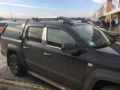 Молдинги дверних стійок (6 шт, нерж) для Volkswagen Amarok