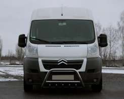 Передняя дуга WT003 (нерж.) для Peugeot Boxer 2006↗ и 2014↗ .