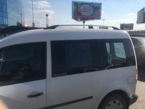 Рейлінги Хром Максі, Пластикові ніжки для Volkswagen Caddy 2004-2010 рр.