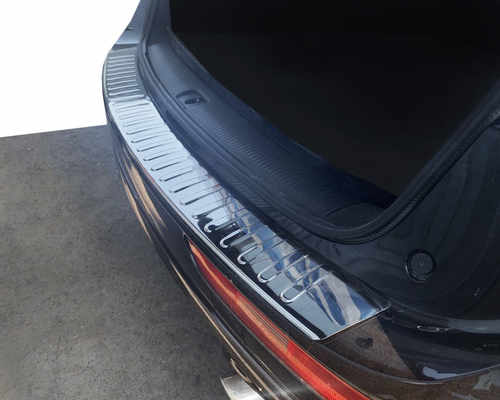 Хром накладка на задній бампер (нерж.) для Audi Q5 2008-2017 (Carmos)