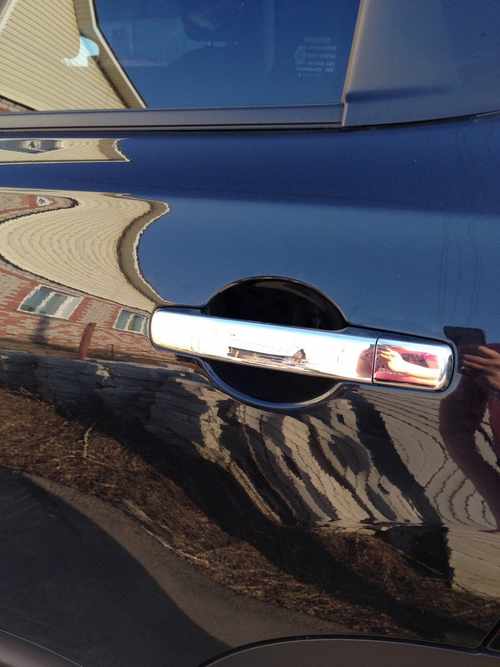 Хром накладки для Nissan Qashqai 2006-2014 Накладки на ручки нерж Carmos (Туреччина)