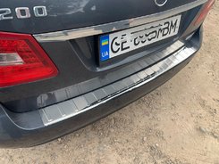 Накладка на задній бампер (нерж) для Mercedes E-klass W212 (SW) універсал