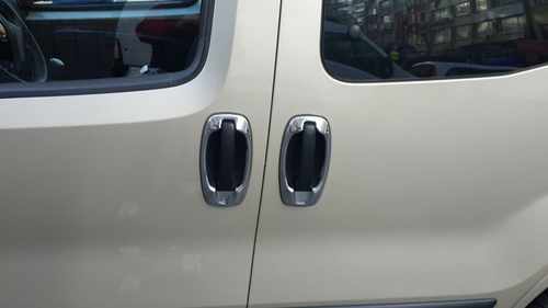 Хром окантовка дверних ручок Carmos для Fiat Fiorino/Qubo 2008-