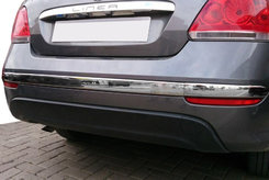 Накладки на задній торец бампера (2012-2022, нерж., 3 шт) для Fiat Linea 2006-2018 рр.