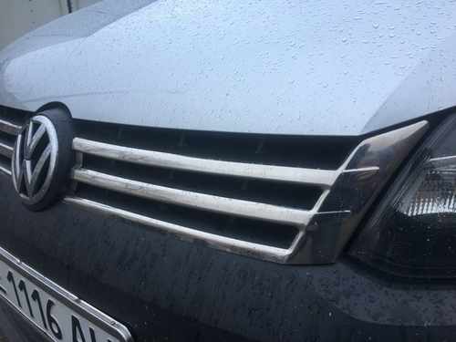 Хром накладки на решітку радіатора (нерж) 2 шт Omsa Line для VW Caddy 2011+