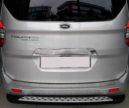 Планка над номером (нерж) для Ford Courier 2014↗ мм.