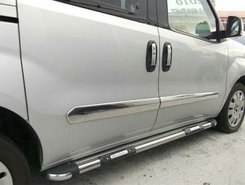 Хром молдинг дверний (нерж.) Carmos для Fiat Doblo 2010-/Opel Combo 2011-