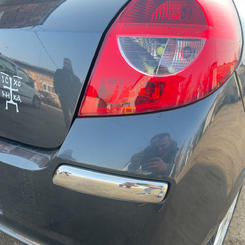 Накладка на задній бампер куточки (нерж) для Renault Clio III 2005-2012 рр.
