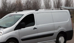Рейлінги Хром Коротка база, Пластикові ніжки для Fiat Scudo 2007-2015 рр.