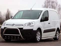 Кенгурятник WT003 (нерж.) 60 мм для Peugeot Partner Tepee B9 2008-2018 .