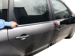 Окантовка вікон (4 шт., нерж.) для Renault Scenic/Grand 2009-2016 рр.
