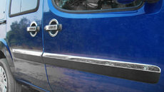 Хром молдинг дверний вузький (нерж.) 4 шт. Omsa для Fiat Doblo 2006-2009