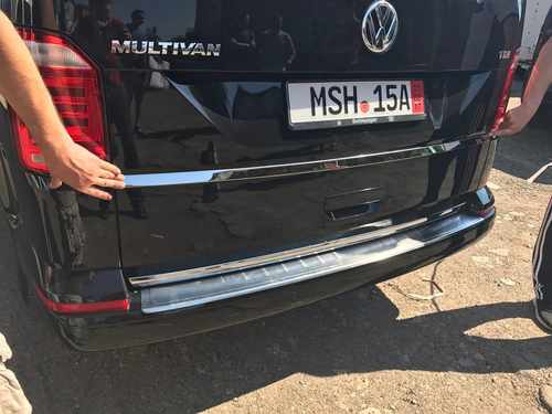 Хром накладка під номером на кришку багажника (нерж.) для VW T6 2015+ Carmos (Туреччина)