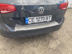 Накладка на задній бампер OmsaLine (нерж) SW (універсал) для Volkswagen Passat B8 2015↗ мм.