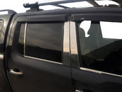 Молдинги дверних стійок (6 шт, нерж) для Volkswagen Amarok
