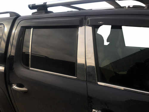 Молдинги дверних стійок (6 шт, нерж) для Volkswagen Amarok