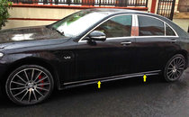 Накладки на молдинг (нерж) для Mercedes S-сlass W222