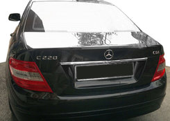 Хром планка над номером (нерж) для Mercedes C-class W204 2007-2015рр.