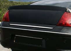 Хром накладки для Peugeot 407 кромка багажника нерж Carmos (Туреччина)