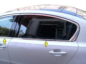 Нижня окантовка вікон (Sedan, нерж) для Peugeot 508 2010-2018 рр.