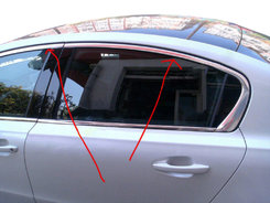 Верхня окантовка вікон (Sedan, нерж) для Peugeot 508 2010-2018 рр.