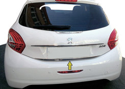 Кромка багажника (нерж.) для Peugeot 208 2012-2019 рр.