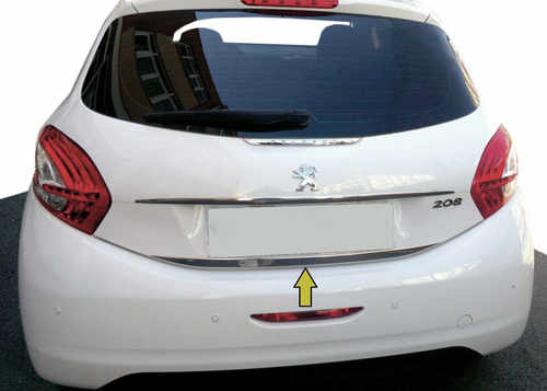 Кромка багажника (нерж.) для Peugeot 208 2012-2019 рр.