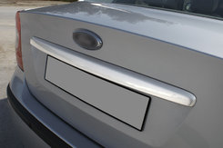 Хром накладка для Ford Focus 05-11 задня планка SEDAN нерж Carmos (Туреччина)