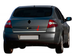 Хром накладки для Renault Megane II HB кромка багаж нерж Carmos (Туреччина)