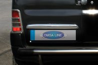 Накладка над номером нерж OmsaLine для CITROЁN Berlingo (распашонка)