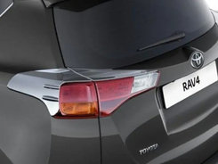 Накладки на задні ліхтарі Libao V1(2 шт, пласт) для Toyota Rav 4 2013-2016 рр.